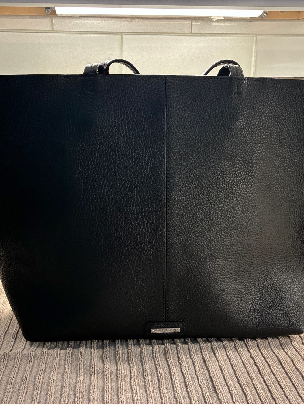 Rebecca Minkoff Black Leather Tote Bag